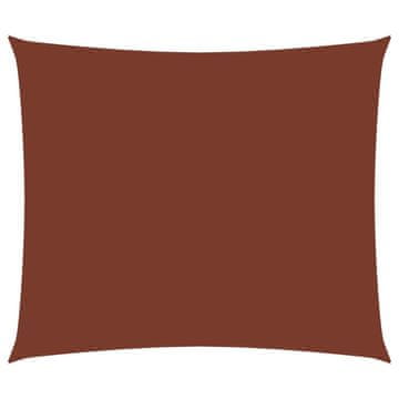 Vidaxl Jedro protiv sunca od tkanine Oxford pravokutno 3x4 m terakota