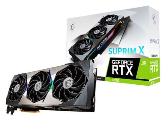 MSI Suprim X NVIDIA GeForce RTX 3070 grafička kartica, 8 GB GDDR6