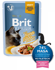 Brit Premium Cat Delicate Fillets in Gravy with Tuna 24 X 85 g