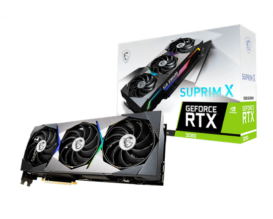 MSI GeForce RTX™ 3080 SUPRIM X 10G grafička kartica, 10 GB GDDR6X (V389-006R)