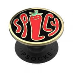 PopSockets PopGrip držač/postolje, Spicy Black – Enamel