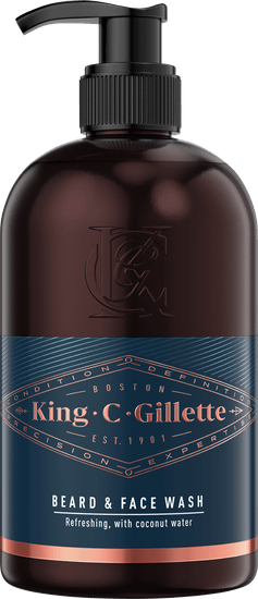 Gillette King C. muška emulzija za umivanje lica i brade, 350 ml