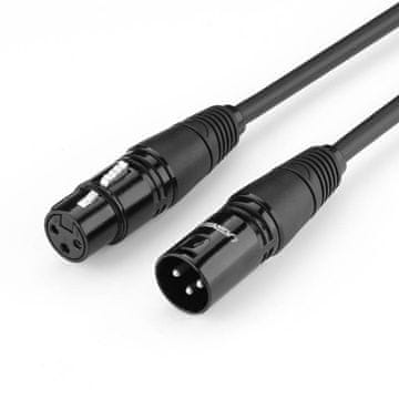 Ugreen AV130 XLR kabel M/F 2m, crno