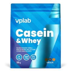 VPLAB Casein & Whey proteinski mix, čokolada, 500 g