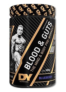 DY Nutritions Blood & Guts Pre Workout, borovnica, 380 g