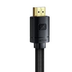 BASEUS CAKGQ-J01 HDMI podatkovni kabel, 8K, 1 m, crna