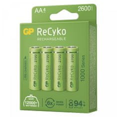 GP ReCyko punjive baterije, 2700mAh, HR6, AA, 4 kom