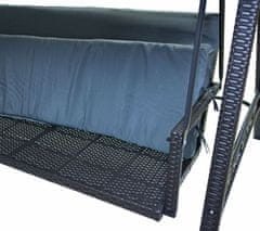 Rojaplast Rattan vrtna ljuljačka, siva