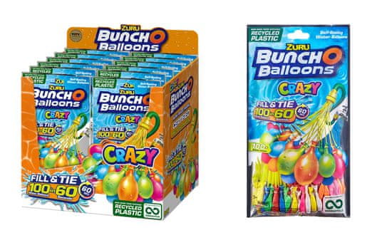 Zuru Bunch O Balloons Crazy vodeni baloni, 100/1 (vr. 01229)