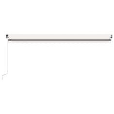 Vidaxl Tenda na ručno uvlačenje 500 x 300 cm krem