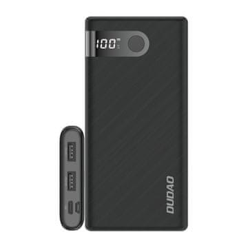 DUDAO K9Pro Power Bank 10000mAh 2x USB 2A, crno