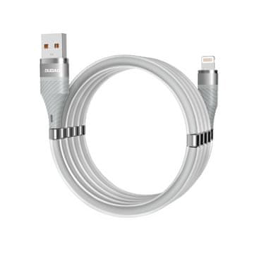 DUDAO Self Organizing magnetski kabel USB / Lightning 5A 1m, siva