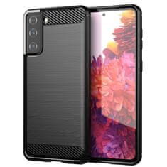 MG Carbon Case Flexible silikonska maska za Samsung Galaxy S21 Plus 5G, crno