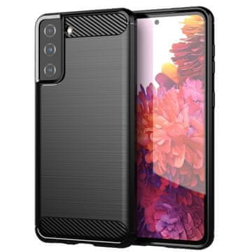 MG Carbon Case Flexible silikonska maska za Samsung Galaxy S21 Plus 5G, crno