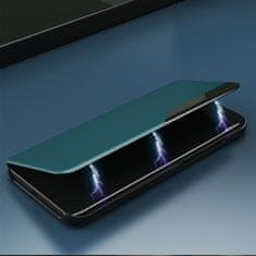 MG Eco Leather View preklopna maska za Samsung Galaxy S21 Plus 5G, crno