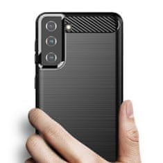 MG Carbon Case Flexible silikonska maska za Samsung Galaxy S21 Plus 5G, crno