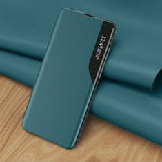 MG Eco Leather View preklopna maska za Samsung Galaxy S21 Plus 5G, naranča