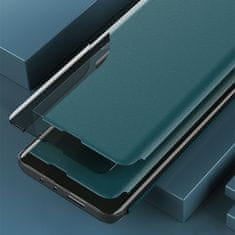 MG Eco Leather View preklopna maska za Samsung Galaxy S21 Plus 5G, crno