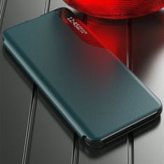 MG Eco Leather View preklopna maska za Samsung Galaxy S21 Plus 5G, crno