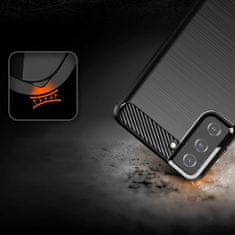 MG Carbon Case Flexible silikonska maska za Samsung Galaxy S21 Plus 5G, crno
