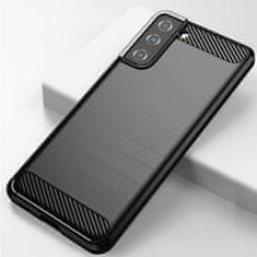 MG Carbon Case Flexible silikonska maska za Samsung Galaxy S21 Plus 5G, crno