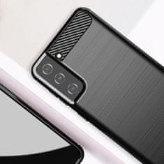 MG Carbon Case Flexible silikonska maska za Samsung Galaxy S21 Plus 5G, crno