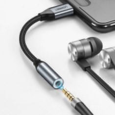 Ugreen AV142 adapter 3,5mm jack / USB-C 10cm, siva