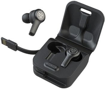 moderne bluetooth slušalice jlab air Executive doista bežične s čistim zvukom ekvilajzera izvrsne performanse kutija za punjenje s dugim vijekom trajanja s laganim kabelskim senzorima na dodir