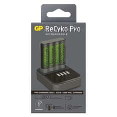 GP Pro P461 punjač baterija + 4 × AA ReCyko 2700 + DOCK