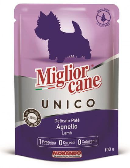 Miglior Cane Unico mokra hr, janjetina,24x100 g