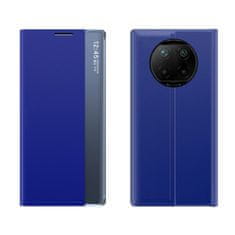 MG Sleep Case Smart Window preklopna maska za Xiaomi Redmi Note 9T 5G, plava