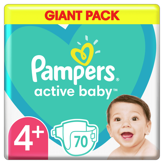 Pampers pelene Active Baby 4+Maxi (10-15 kg) 70 kom