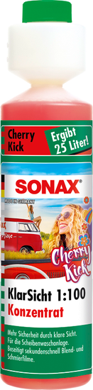 Sonax koncentrat za čišćenje vjetrobranskog stakla Cherry Kick, 1:100, 250 ml