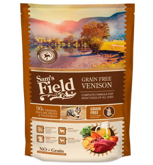 Sam's Field hrana za odrasle pse svih pasmina, bez žitarica, divljač, 800 g