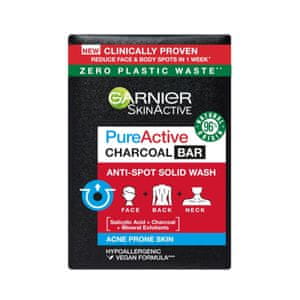 Garnier Fructis tvrdi sapun za lice i tijelo Pure Active Charcoal, 100 g