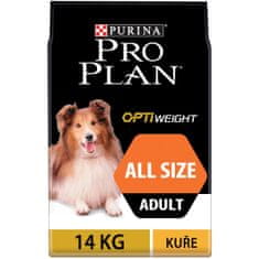 Purina Pro Plan Adult all sizes OPTIWEIGHT , piletina, 14 kg