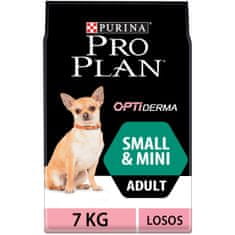 Purina Pro Plan Adult small&mini OPTIDERMA, losos, 7 kg