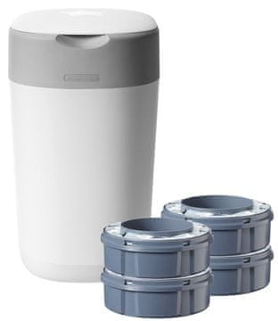 Tommee Tippee Sangenic komplet koša Twist & Click + 4 univerzalne kasete