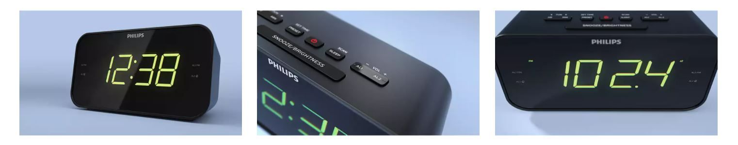  philips tar4406 dvostruka budilica usb ulaz za punjenje zrcalni zaslon odgoda fm tuner 