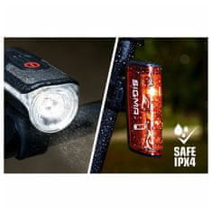 Sigma Aura 80 USB + Blaze prednje i stražnje svjetlo za bicikl, crno