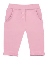 Nini ABN-2612 hlače za djevojčice od organskog pamuka, roza, 62