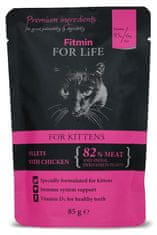 Fitmin mačja hrana Cat pouch kitten chicken, 28x85 g