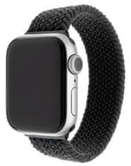 FIXED Nylon Strap remen za Apple Watch 42/44 mm, veličina S, najlonski, crna (FIXENST-434-S-BK)