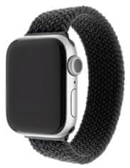 FIXED Nylon Strap remen za Apple Watch 42/44 mm, veličine XS, najlonski, crn (FIXENST-434-XS-BK)