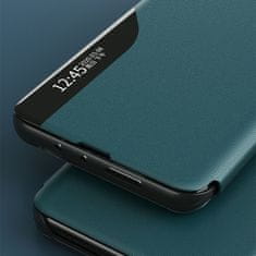 MG Eco Leather View preklopna maska za Samsung Galaxy A72 4G, naranča