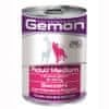 Gemon Adult Medium hrana za pse, s govedinom i jetrom, 24 x 415 g