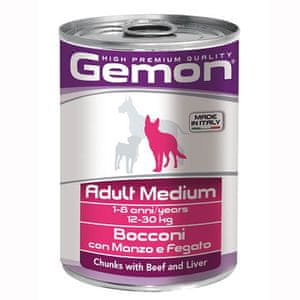 Gemon hrana za pse, s govedinom i jetrom, 24 x 415 g