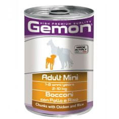 Gemon Adult Mini hrana za pse, s piletinom i rižom, 24 x 415 g