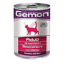 Gemon Adult Cat hrana za mačke, govedina, 24 x 415 g
