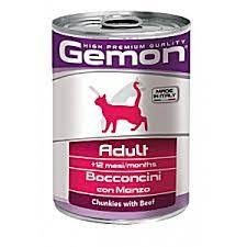Gemon Adult Cat hrana za mačke, govedina, 24 x 415 g